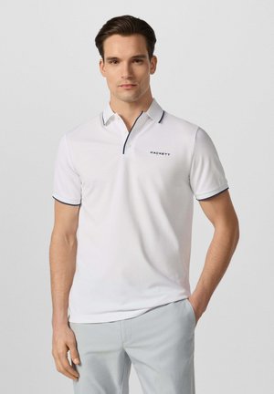 Hackett London, HACKETT LONDON POLO SHIRT HS SOLSTICE TIPPED - Polo - optic white