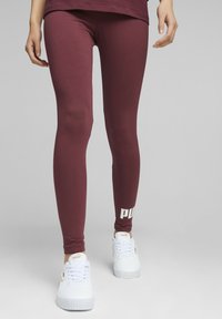 Puma ESSENTIALS LOGO - Legging (type pantalon) - dark jasper