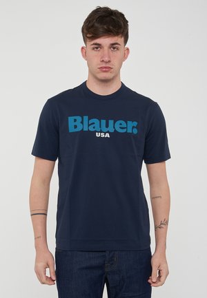 T-shirt con stampa - blu