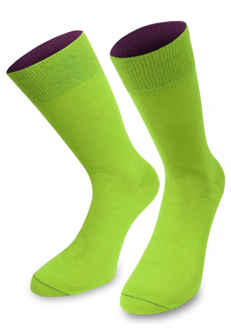 Normani MID CUT SOCKS BI-COLOR - Socken - limette/beere