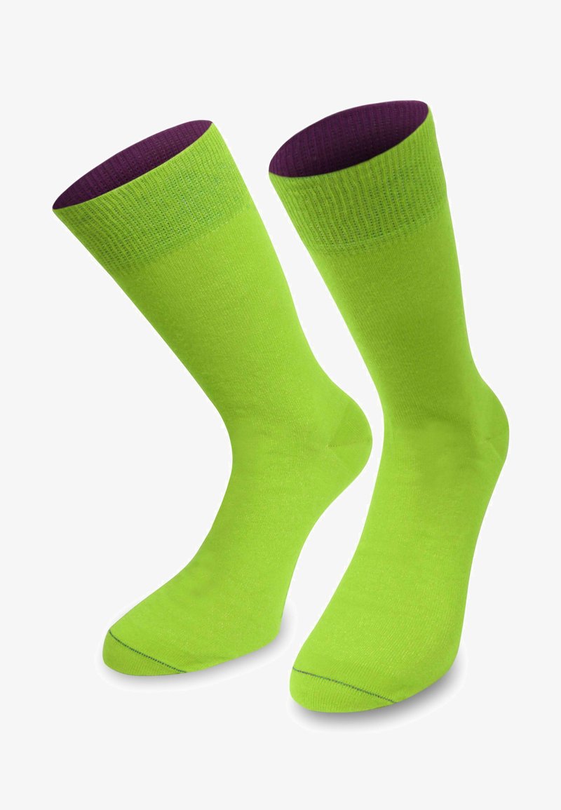 Normani MID CUT SOCKS BI-COLOR - Socken - limette/beere