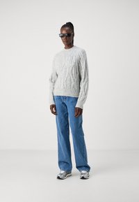 Vero Moda Tall VMBAILY HIGHNECK  - Striktrøje - light grey melange