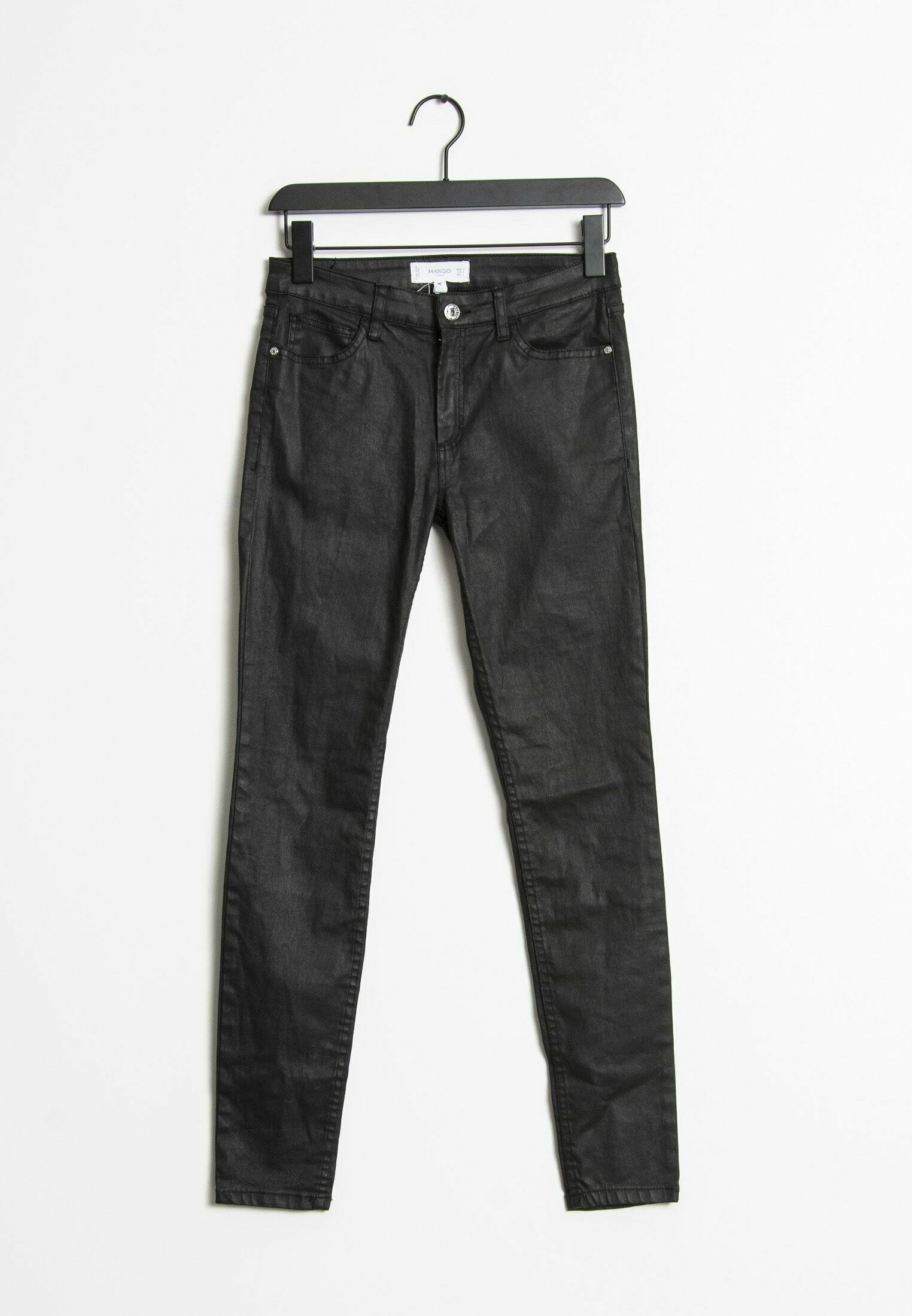 Mango Pantaloni di pelle - grey/grigio - Zalando.it