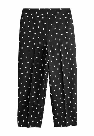 Next, TALL FIT - CROPPED SLIM LEG TROUSERS . - Nohavice - black white polka dot
