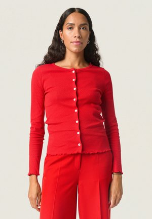 Soaked in Luxury SLVenola - Cardigan - salsa