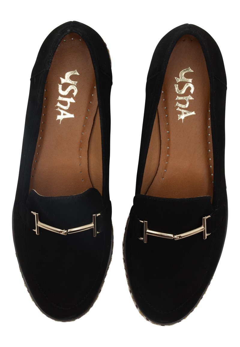 Damen Halbschuhe | usha Slipper schwarz - ZE97623 Damen Halbschuhe | usha Slipper schwarz - ZE97623