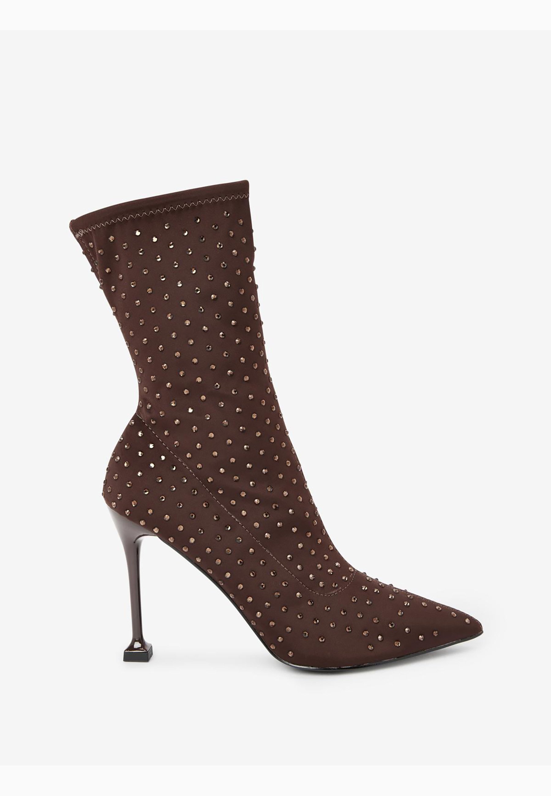 Botas con tacones altos marrones | online en Zalando
