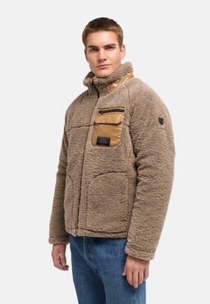 STONE HARBOUR, PLÜSCHJACKE SOREES XX - Fleecejas - dark taupe