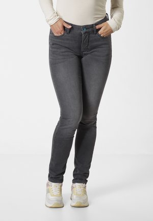LUCY SUPERIOR MIT MOTION COMFORT STRETCH - Jeans Slim Fit - black black used moustache