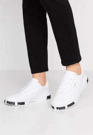 puma cali trainers white and black