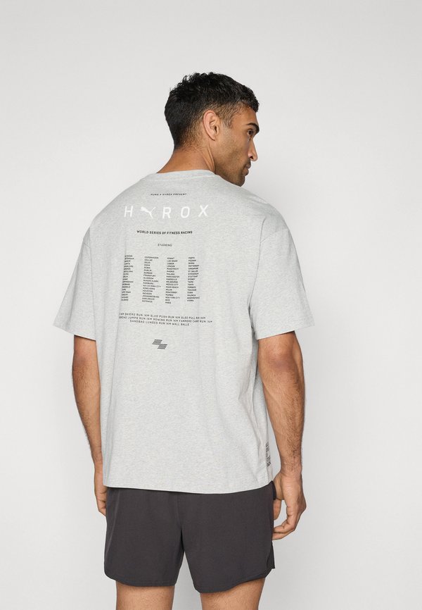 HYROX LIFESTYLE  - Print T-shirt - light gray heather