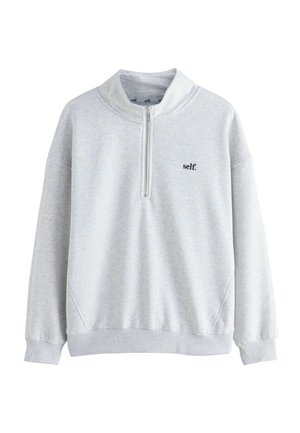 PETITE FIT - HALF ZIP - Mikina - grey