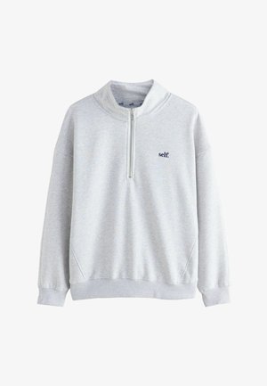 PETITE FIT - HALF ZIP - Športni pulover - grey