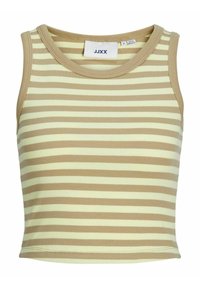 JACK & JONES Jxfallon Str Sl Rib Top Jrs Noos Women's Top, Parrot Green