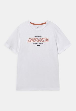 JORSURFACE BRANDING TEE O-NECK JR - Print T-shirt - bright white