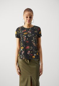 Vero Moda - VMEASY - Nyomott mintás póló - black Miniatűr kép 1