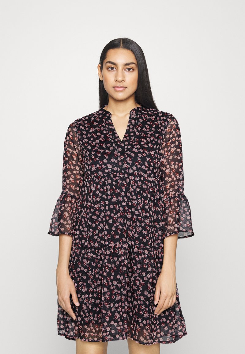 Vero Moda Petite VMKAY 3/4 SHORT DRESS - Vestido de dia - navy blazer