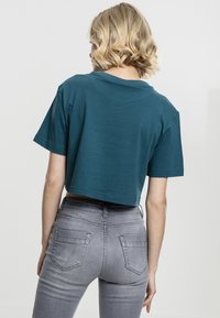 Urban Classics LADIES SHORT OVERSIZED TEE - Pamata T-krekls - turquoise