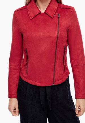 Veste en similicuir - dark red