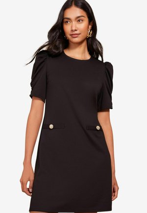 SHORT PUFF SLEEVE MINI  - Fodralklänning - black