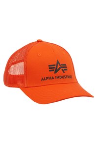 Não selecionado, flame orange