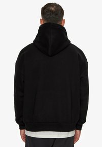 Dropsize HEAVY FLAT FRONT EMBO - Hættetrøje - black