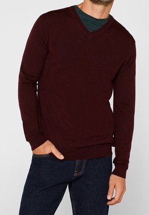 Strickpullover - bordeaux