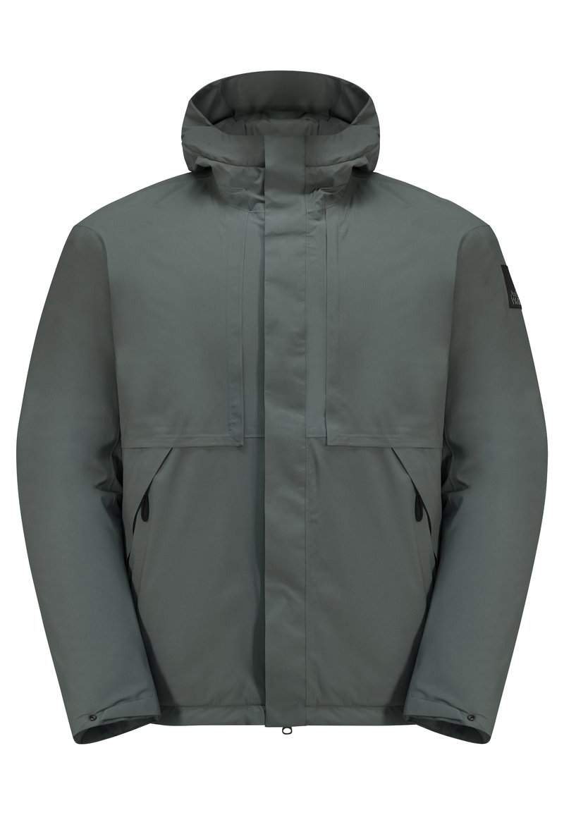 Jack Wolfskin Regenjas kaki Jack Wolfskin Regenjas kaki