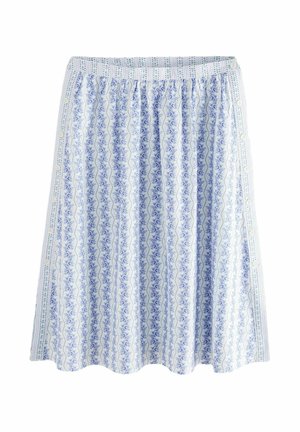 REGULAR FIT - Gonna a pieghe - blue floral