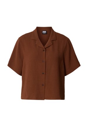 Urban Classics, STRUCTURED RESORT - Button-down blouse - cinnamonbrown
