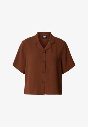 Urban Classics, STRUCTURED RESORT - Πουκαμίσα με κουμπιά - cinnamonbrown