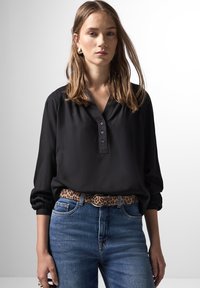 Street One Studio RAGLAN IN UNIFARBE - Bluse - schwarz