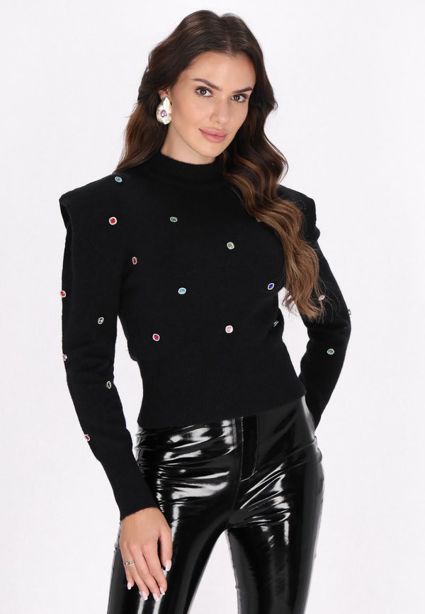 Strickpullover - schwarz