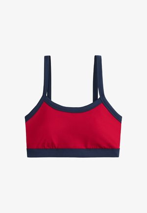 OYSHO, MEDIUM-SUPPORT CONTRAST STITCH COMFORTLUX SPORTS BRA - Brassière - strawberry