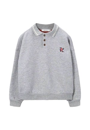 MIT ARTWORK-STICKEREI - Poloshirt - hellgrau