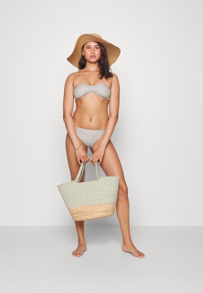Filippa K PRINTED BANDEAU - Parte de cima de biquíni - beige