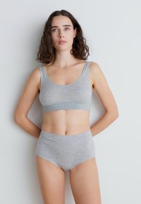 Lindex SALLY SEAMLESS BRIEF HIGH 3 PACK - Onderbroeken - light grey