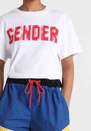 T-shirt med print - white