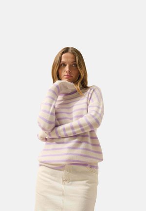 Strickpullover - mauve ivory