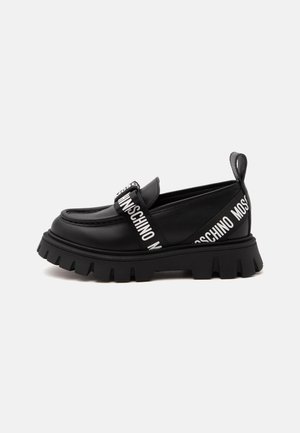MOSCHINO, UNISEX - Scarpe senza lacci - black/white