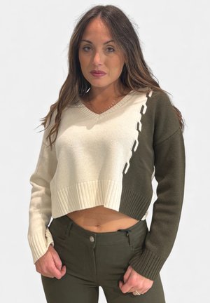 Maglione - avorio khaki