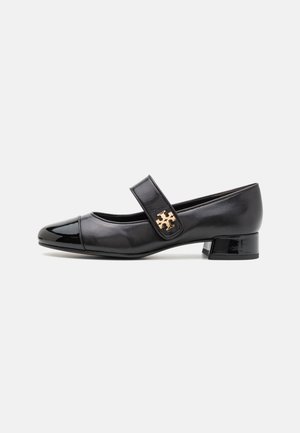 Tory Burch CAP TOE MARY JANE HEEL BALLET - Ballerinasko m/ rem - perfect black