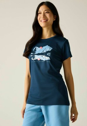 Regatta, REGATTA FINGAL SHORT SLEEVED T-SHIRTS - Sports T-shirt - navy