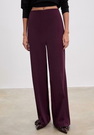SMART - Bukser - mottled dark purple