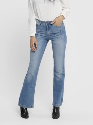 FLORA  - Flared jeans - medium blue denim