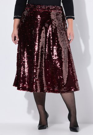 Gonna a campana - velvet red