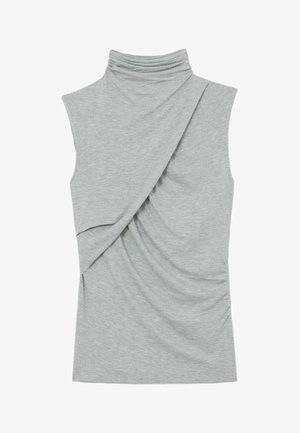 Reiss, REGULAR FIT - WANDA RUCHED HIGH-NECK TOP - Débardeur - grey marl