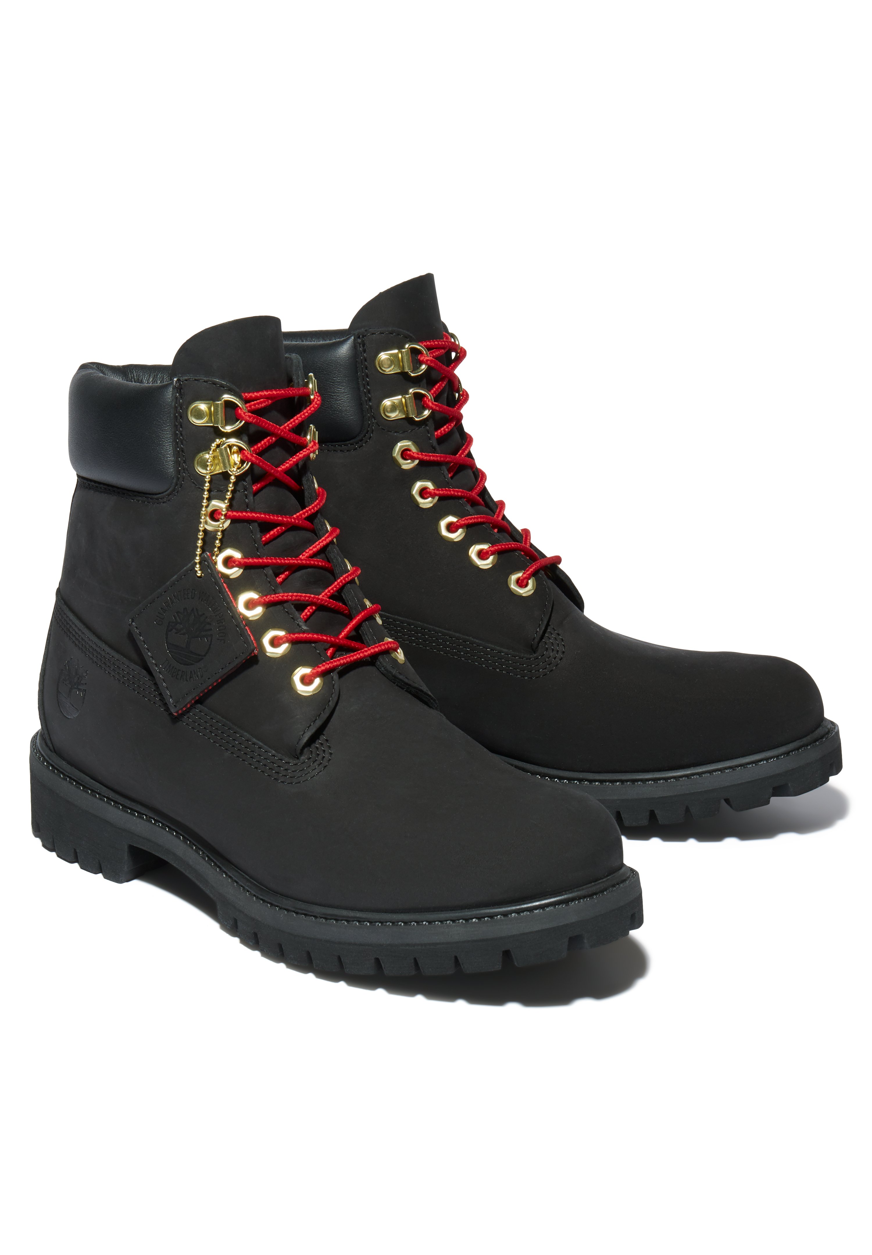 Timberland 6 INCH PREMIUM BOOT WITH D RINGS - Stivaletti stringati -  black/nero - Zalando.it