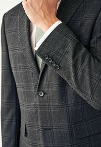 Next REGULAR FIT CHECK - Sako - charcoal grey