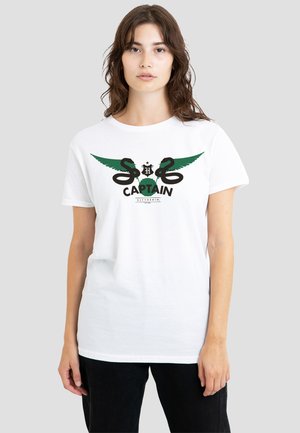 Cotton Soul, HARRY POTTER SLYTHERIN CAPTAIN - Print T-shirt - white